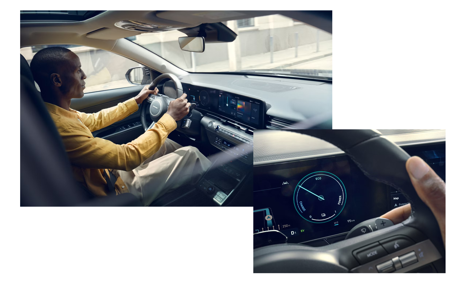 Kona interior and tech features