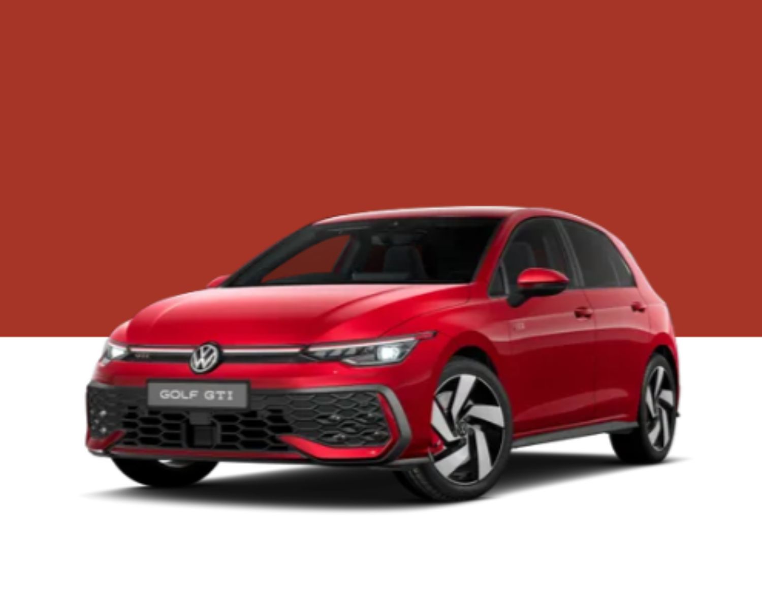 Red Volkswagen Golf GTI Trim