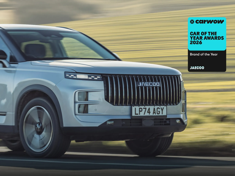 JAECOO Named Carwow's Brand of the Year 2026