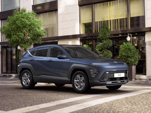 Blue Hyundai KONA Hybrid Exterior