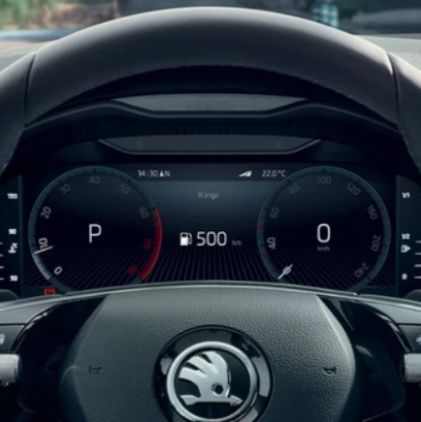 SKODA Scala Digital Instrument Display