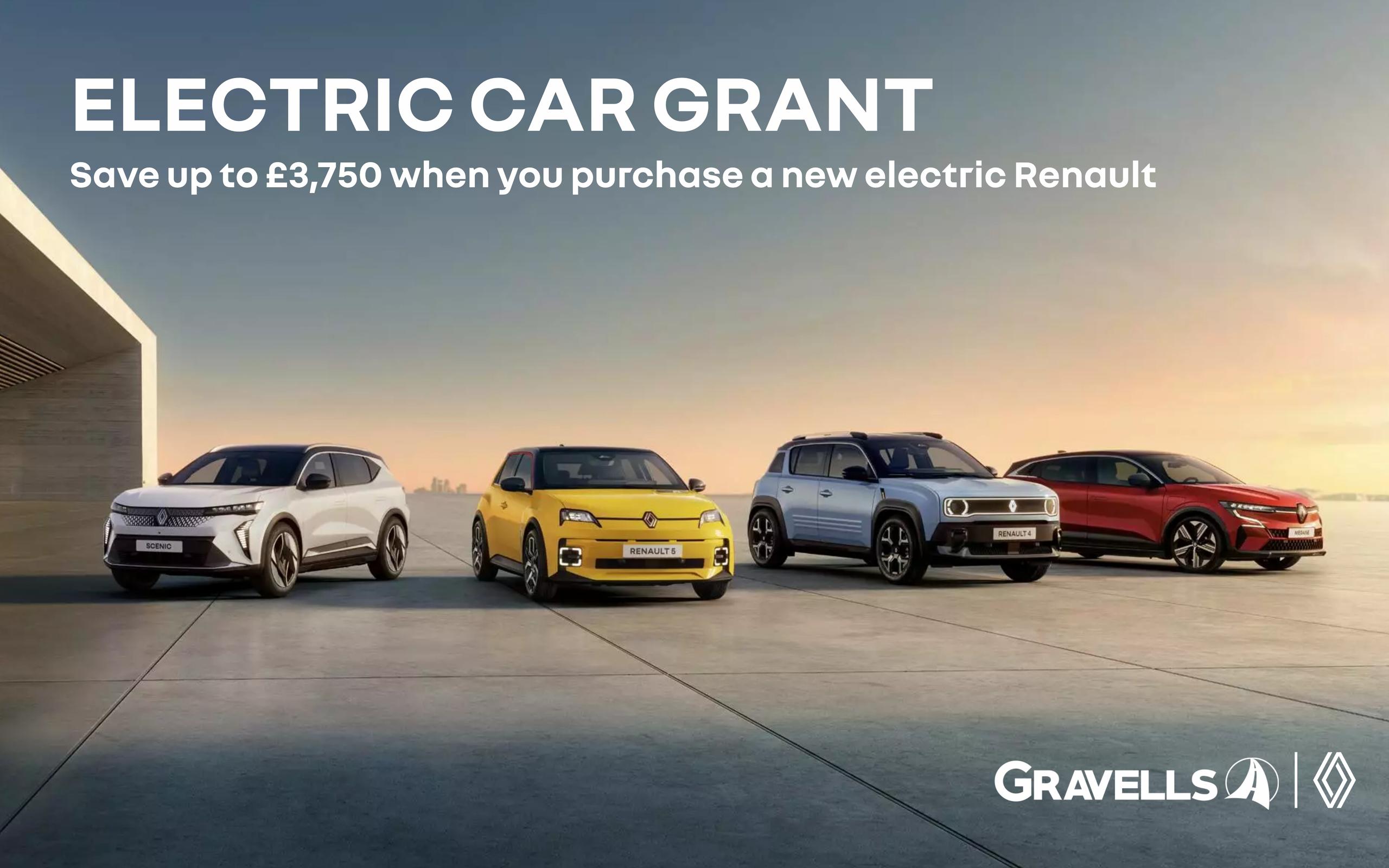 Renault Electric Grant | EV Grant at Gravells Renault