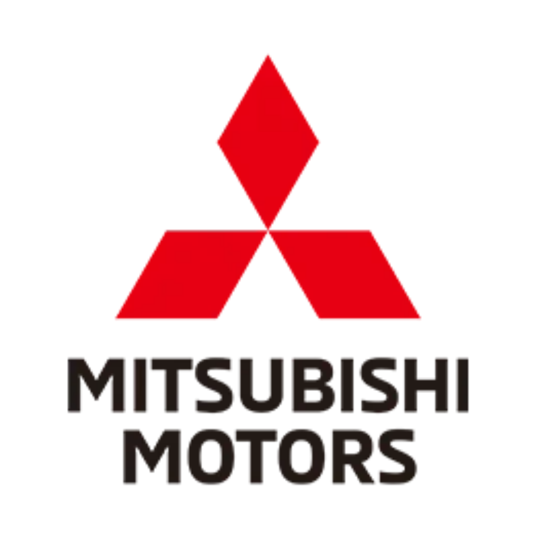 Red White and Black Mitsubishi Motors logo