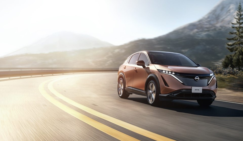 Nissan Qashqai driving on the road 