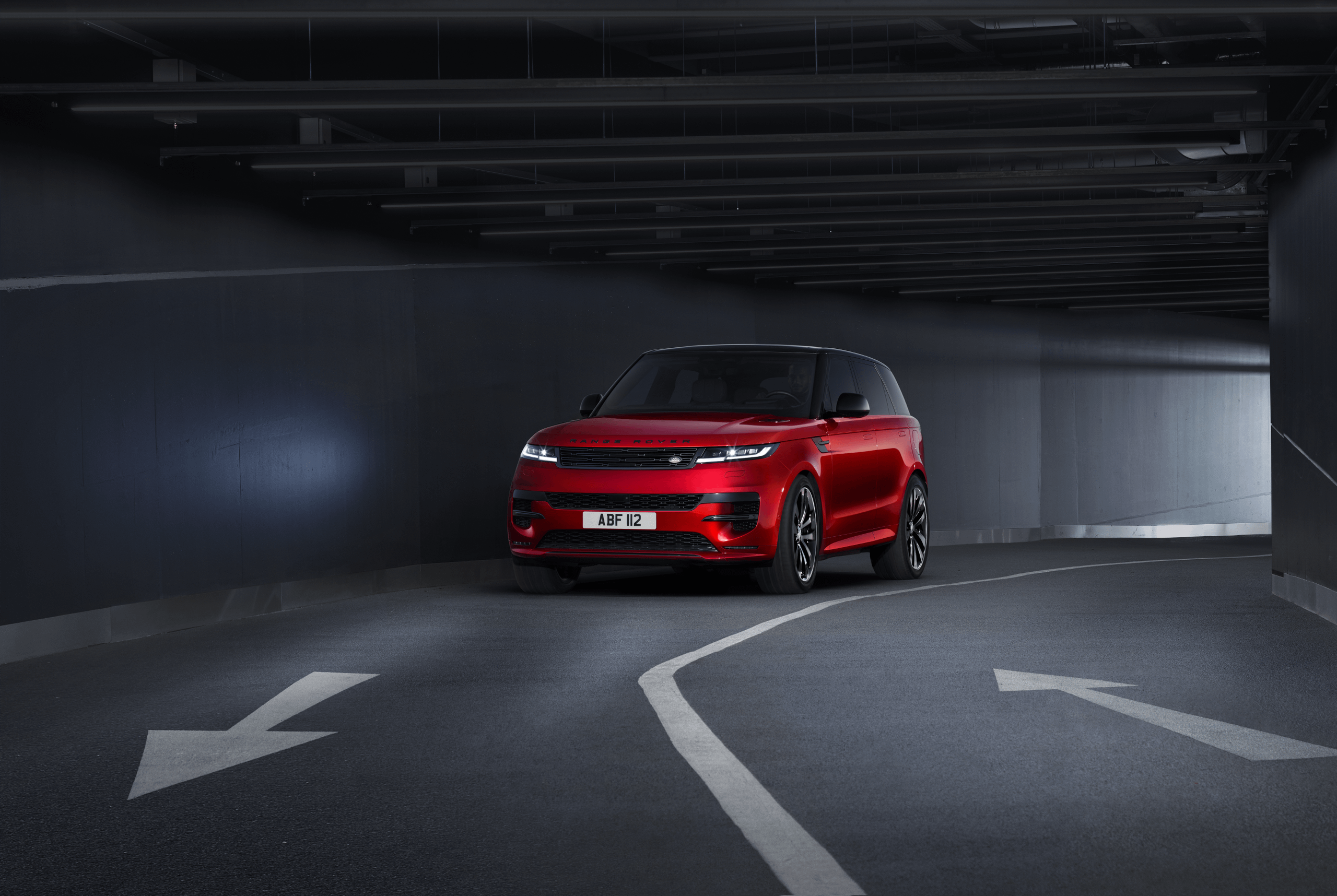 Red Range Rover Sport