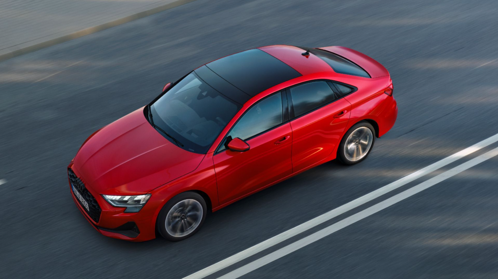 Red Audi A3 Saloon Exterior