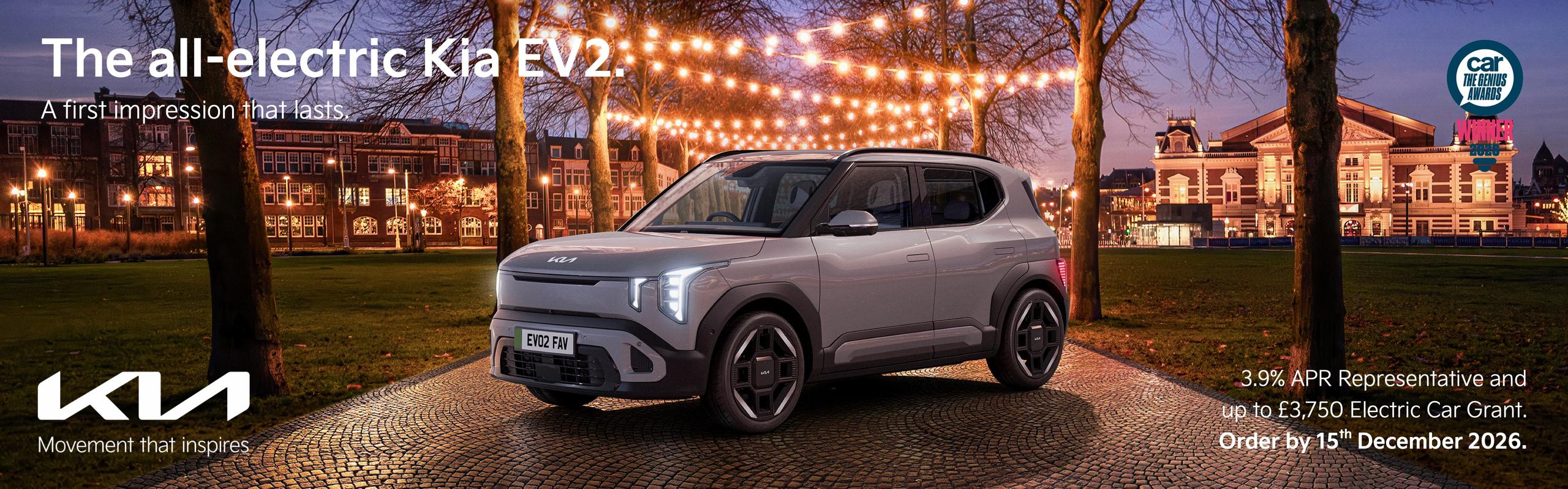 Electric Car Grant Kia EV2 | PCP Offer EV2 Finance Deal at Gravells Kia