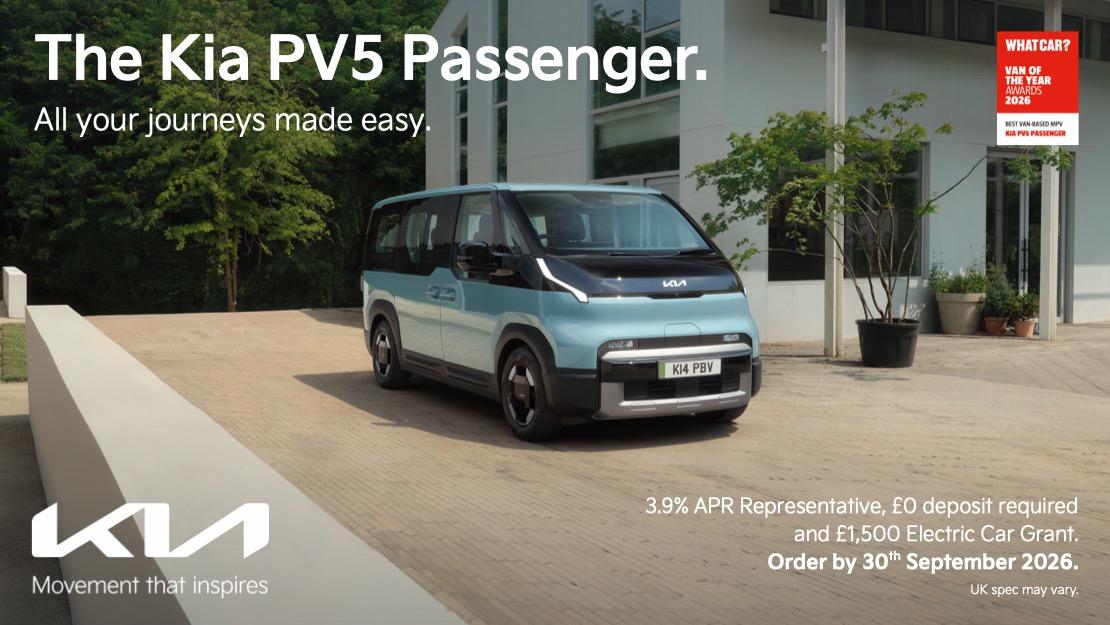 Kia PV5 Passenger Finance | PCP Offers Gravells