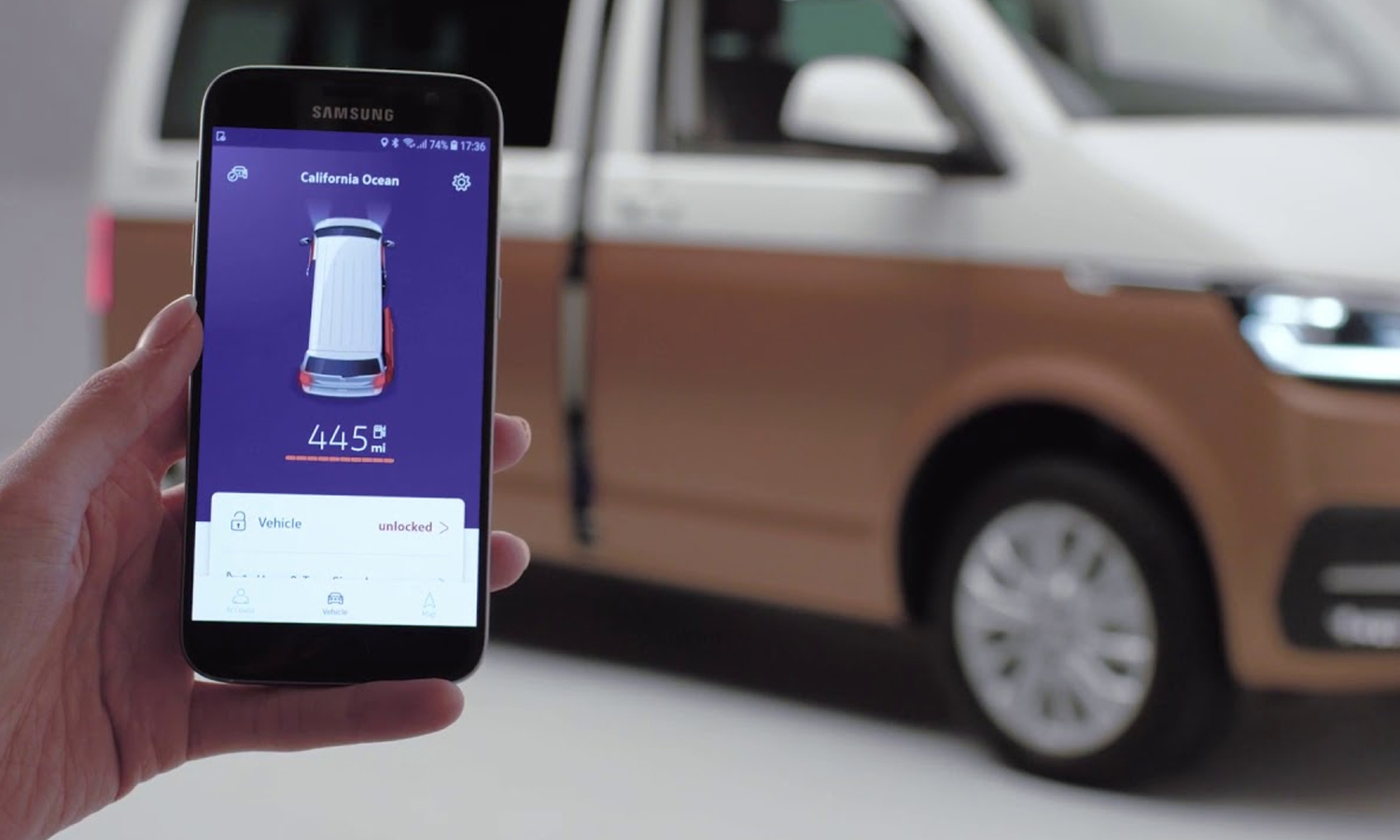 Volkswagen We Connect App on Smartphone