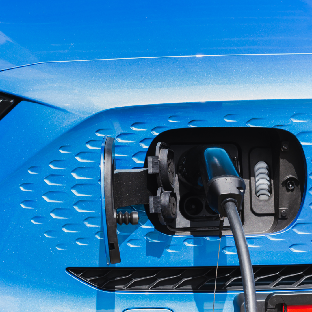 Blue car charger