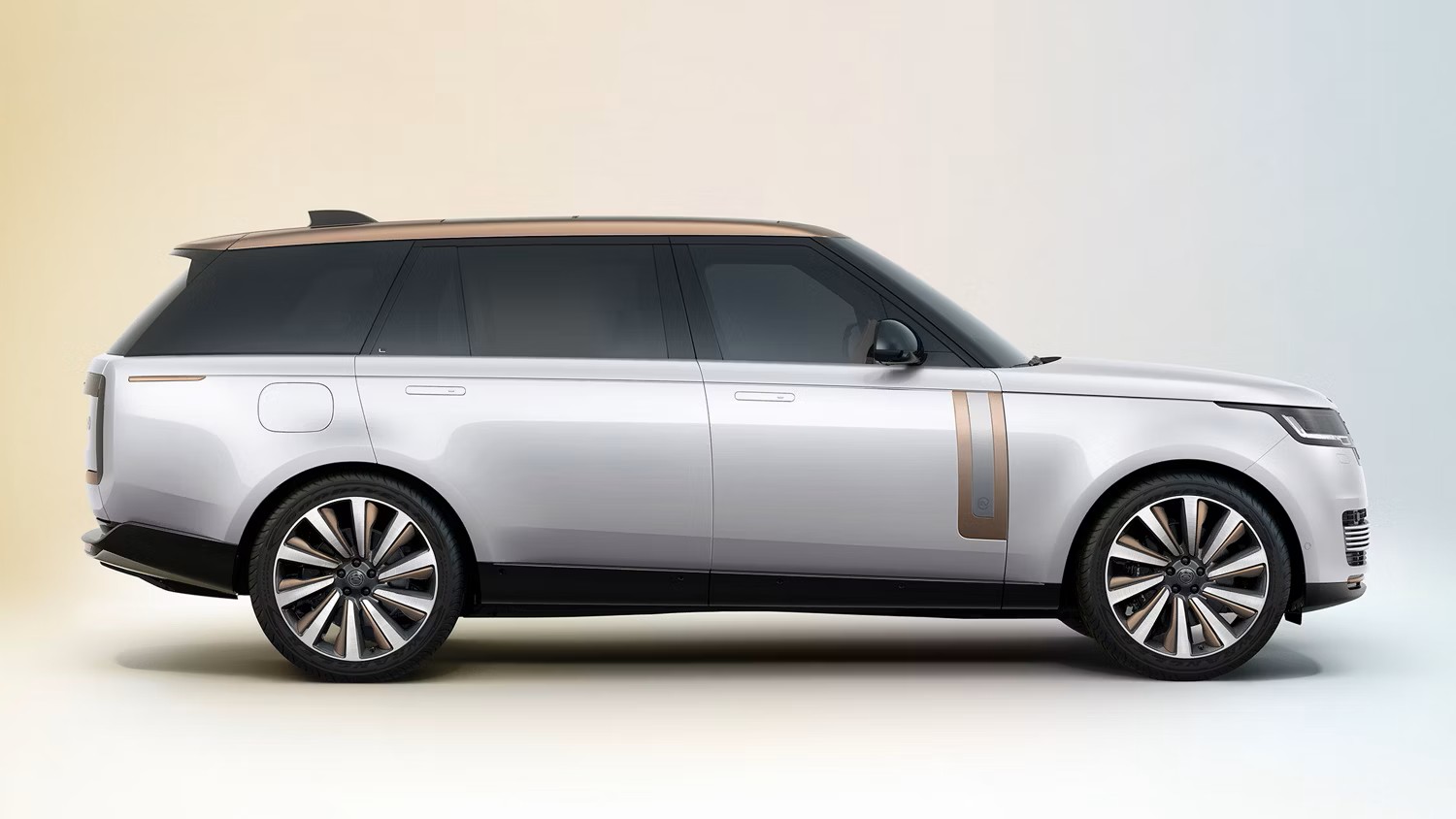 White Range Rover SV Side View