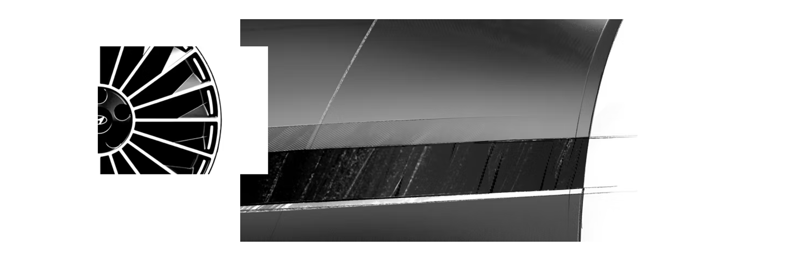 IONIQ 9 wheel and side panel sketch