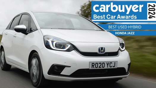 The Honda Jazz Is ‘Best Used Hybrid’ At The Carbuyer Best Used Car Awards 2024