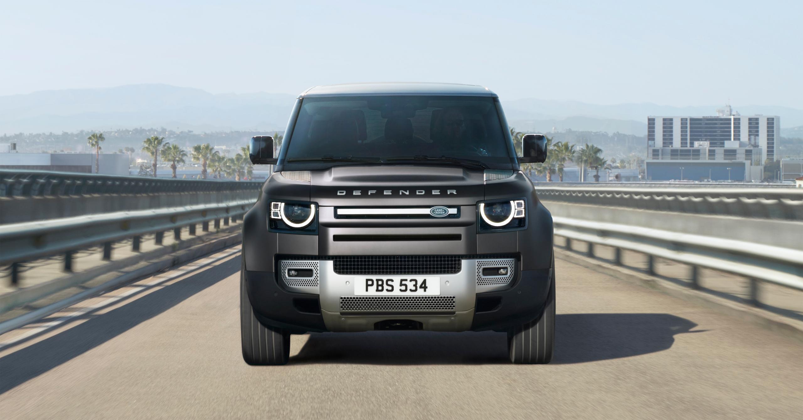 front view of land rover