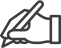 pen in hand icon