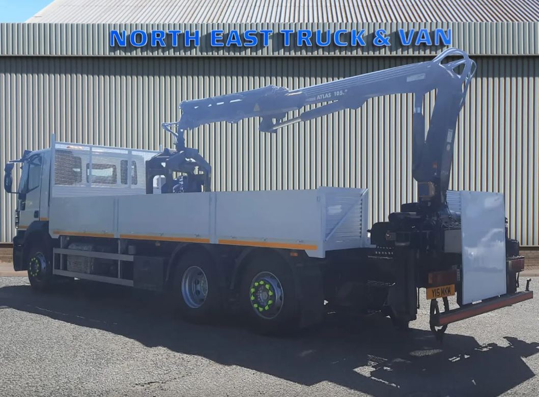 Refurbished IVECO Stralis Builders Rear Side View