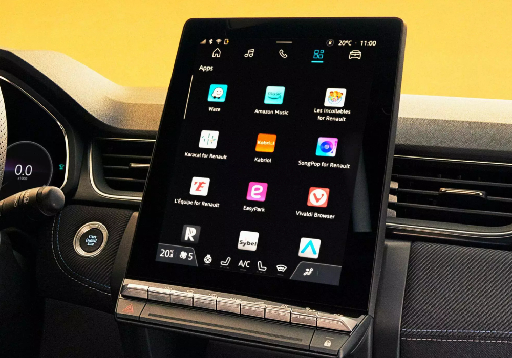 Renault CAPTUR media screen