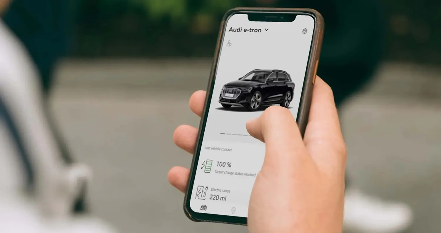 myAudi app on Smartphone