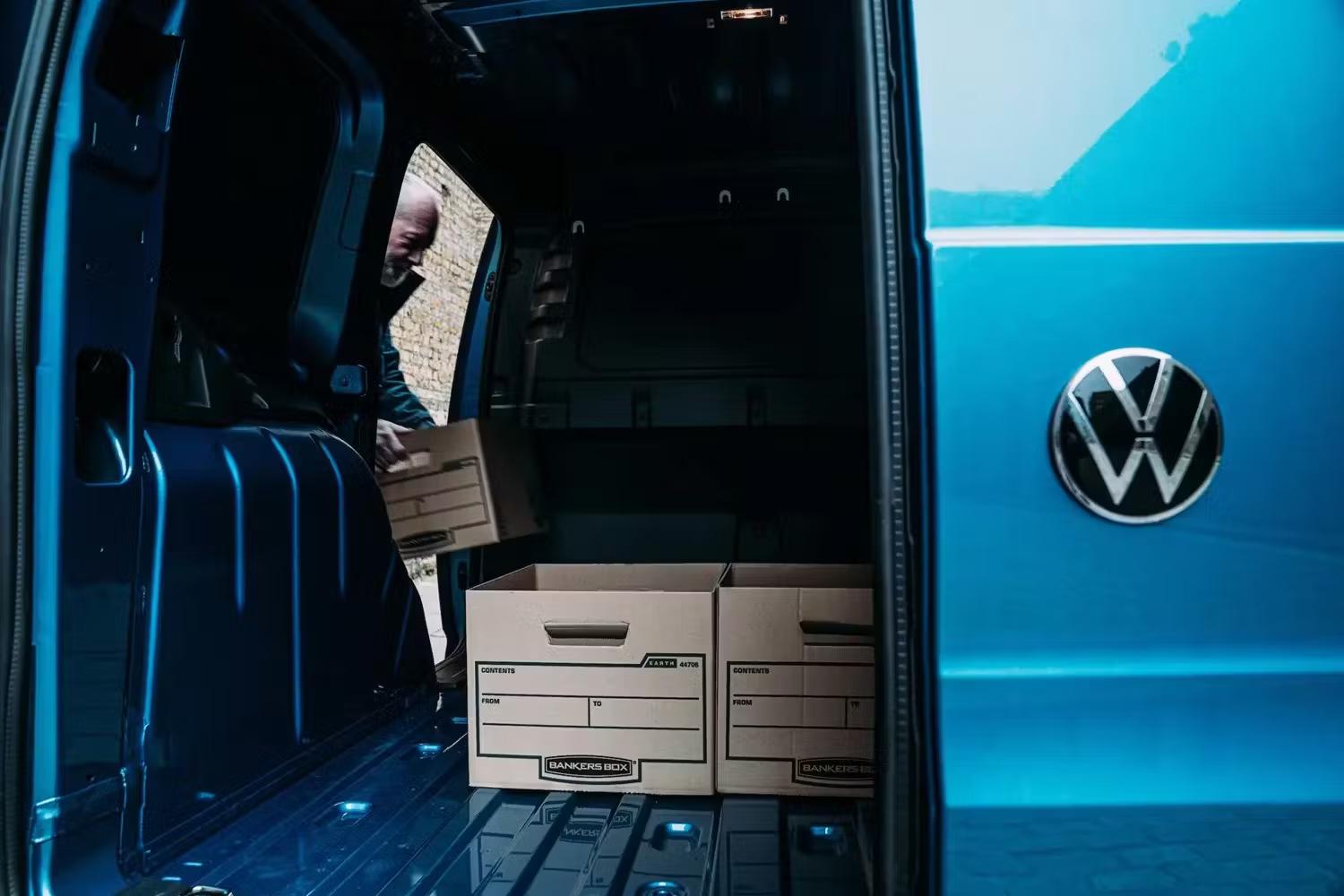 Person Loading Volkswagen Van