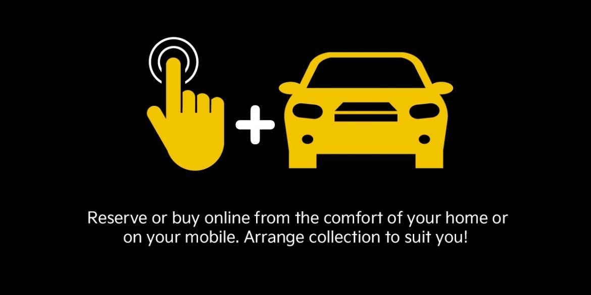 Online vehicle reservation and purchase service allowing customers to buy from home or on mobile devices.