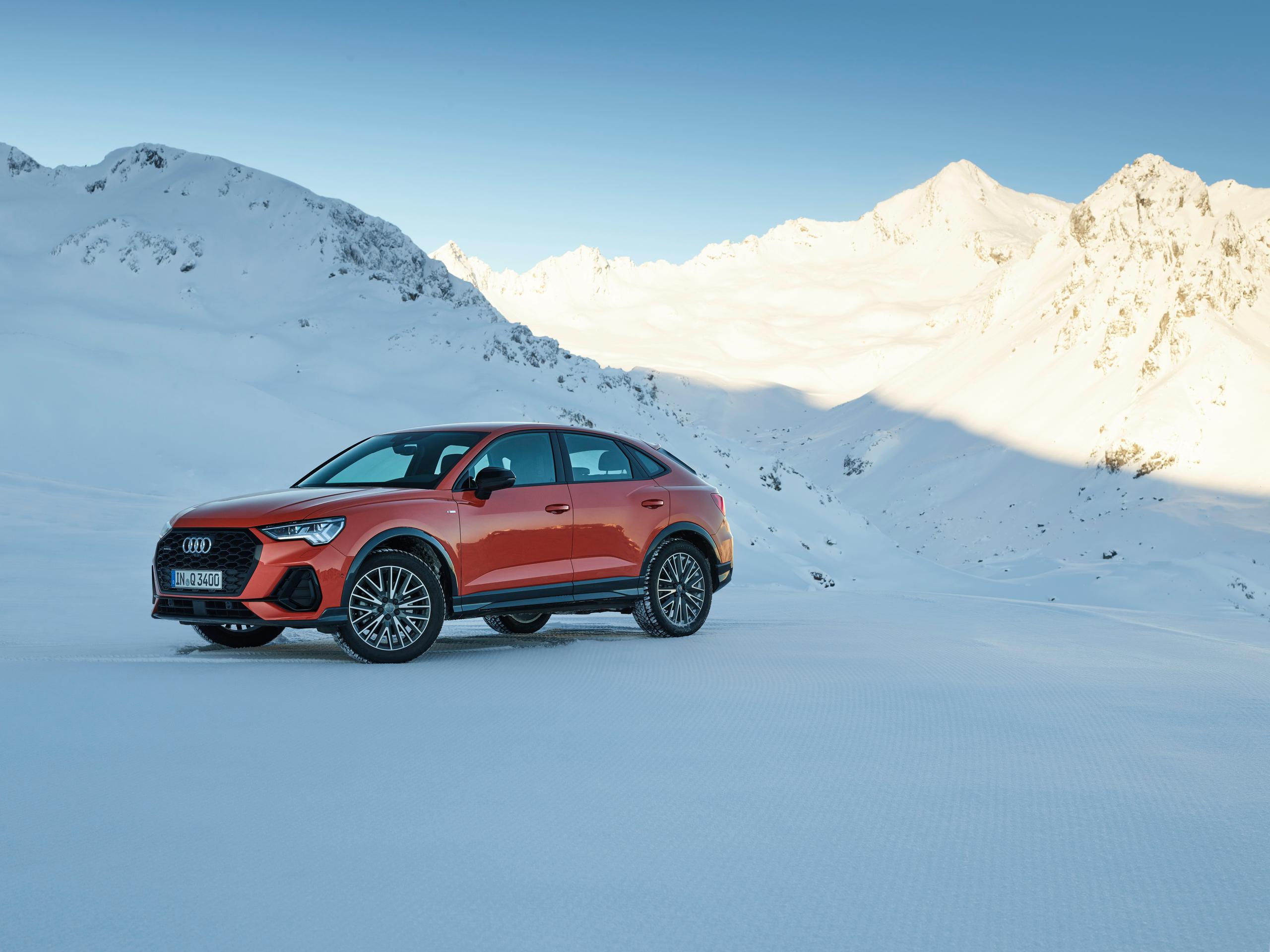 Orange Audi Q3 Sportback