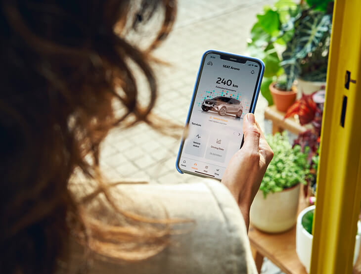 SEAT Connect on smartphone