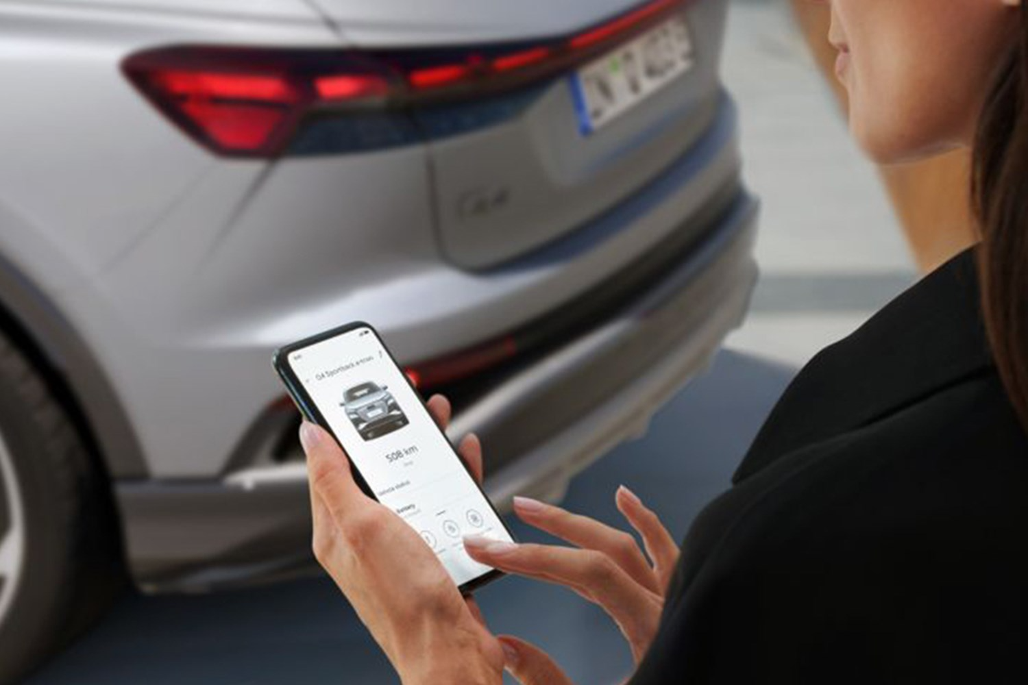 Person on MyAudi App