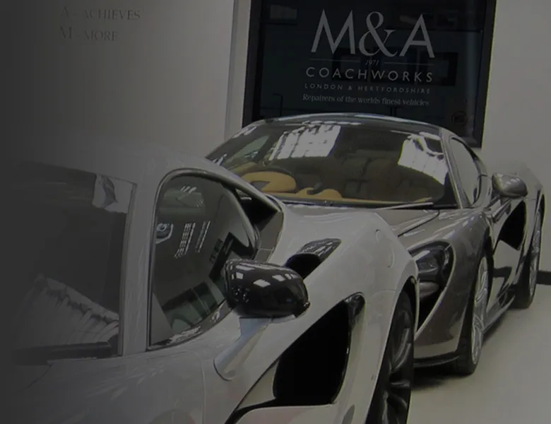 Vehicles Within M&A Coachworks Showroom