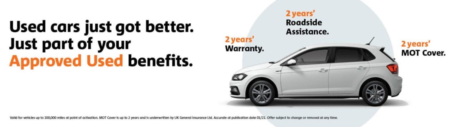 Used cars just got better. part of your approved used benefits.