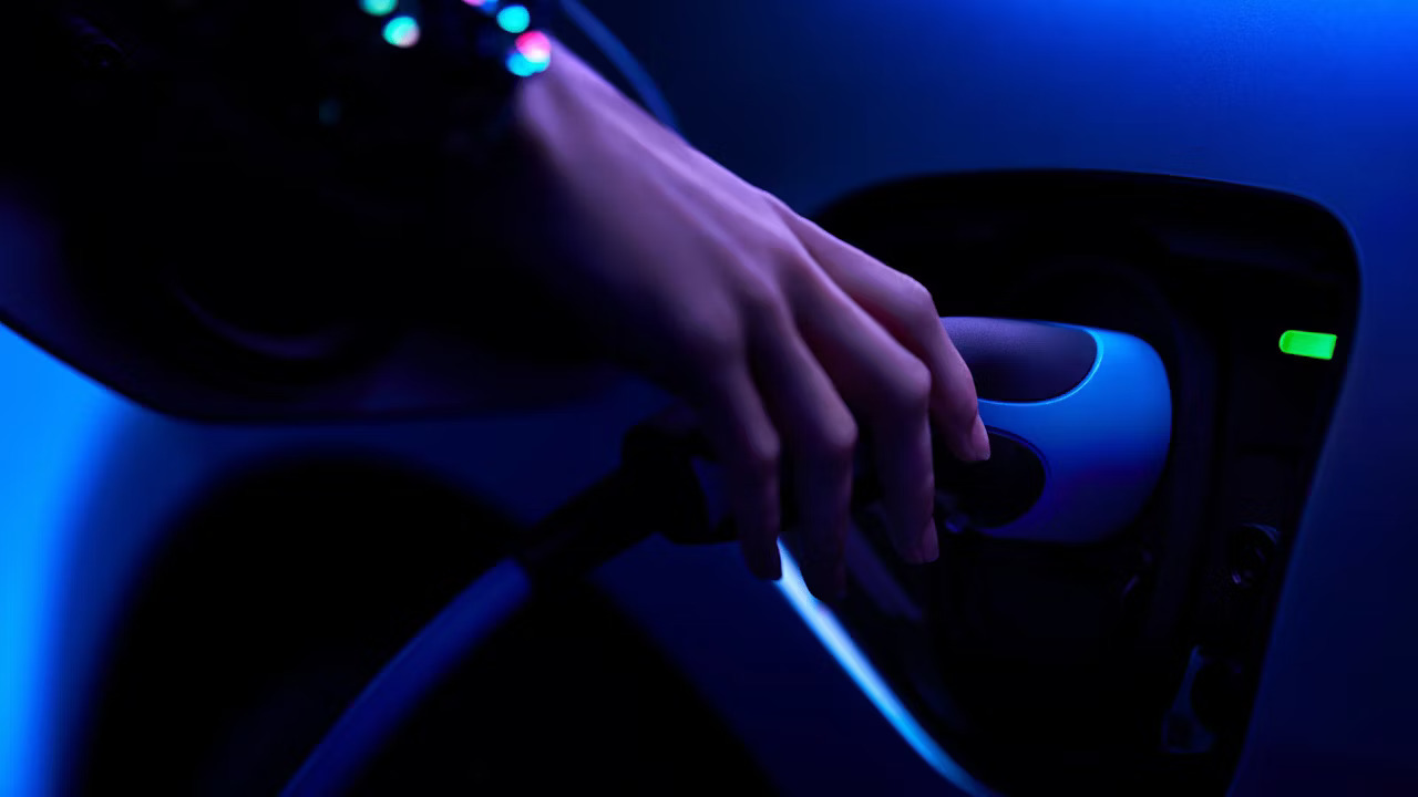 Electric Jaguar Charging Port