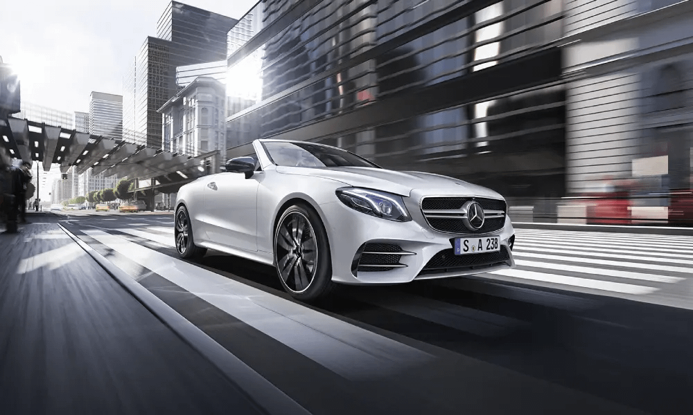 White Mercedes-Benz Convertible