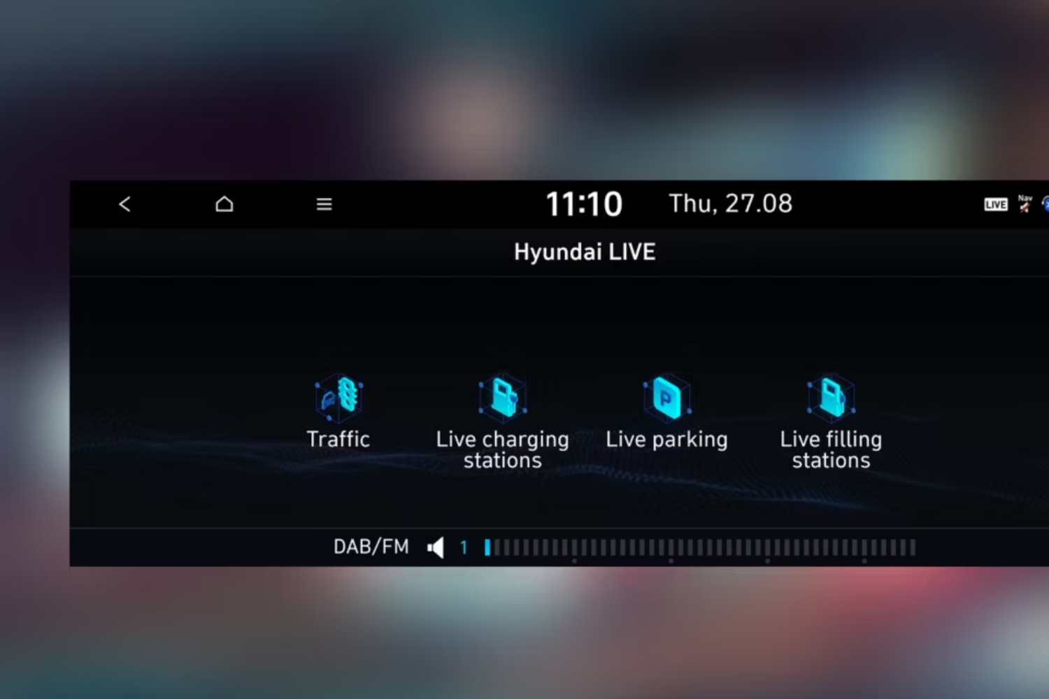 Hyundai bluelink live services