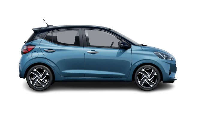 Blue hyundai