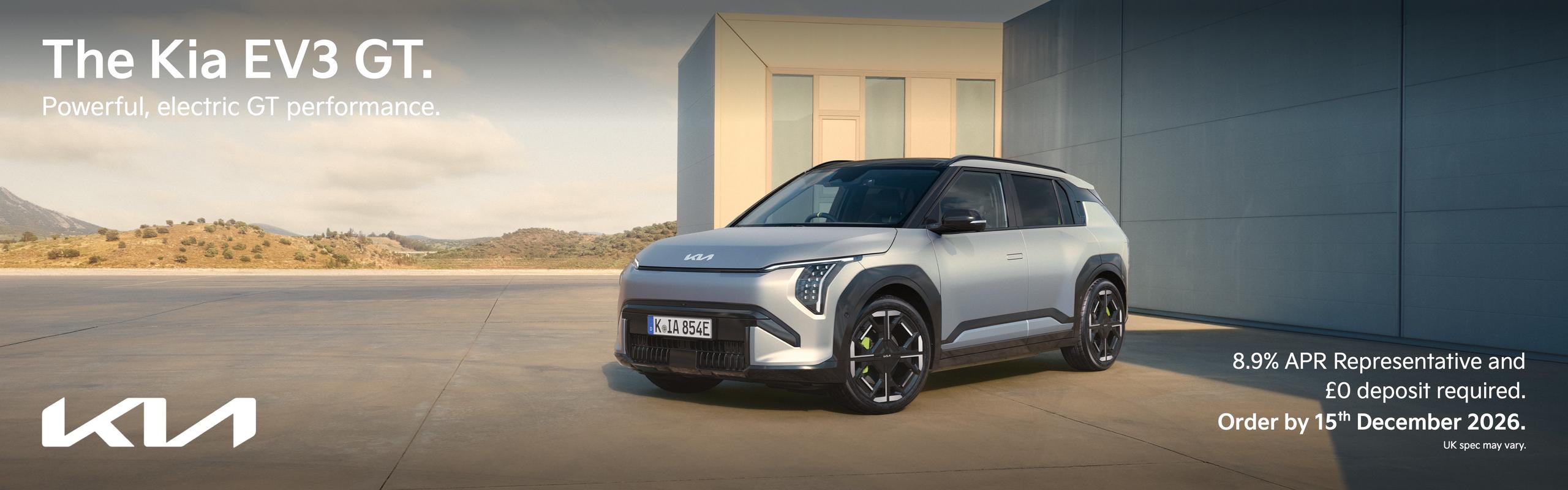 New Kia EV3 GT | PCP Offer Finance Deal at Gravells Kia