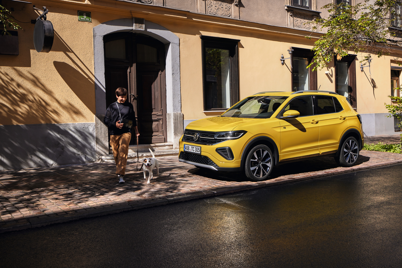 Yellow Volkswagen T-Cross
