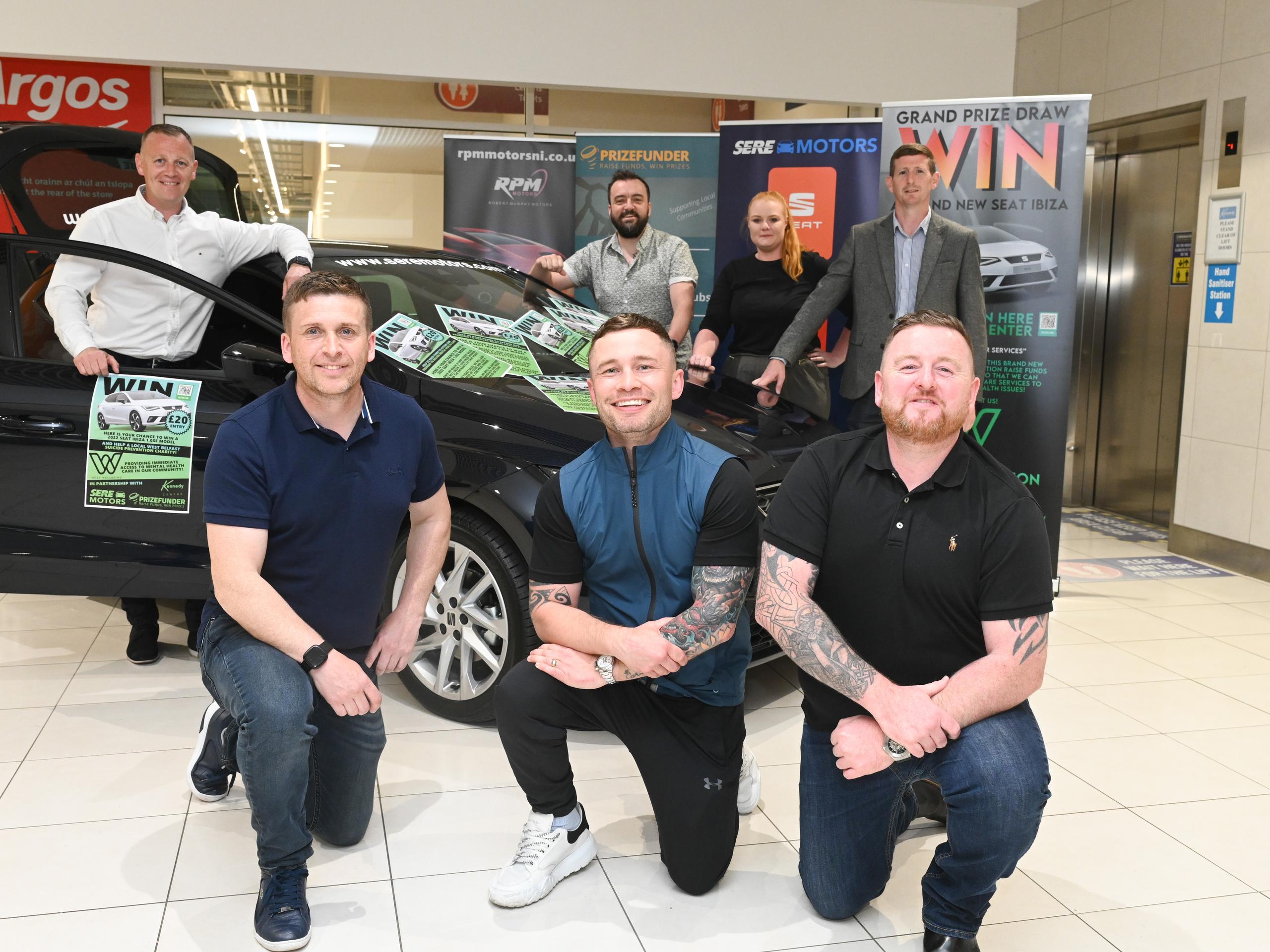 Car raffle with Paddy McDonnell and Carl Frampton 