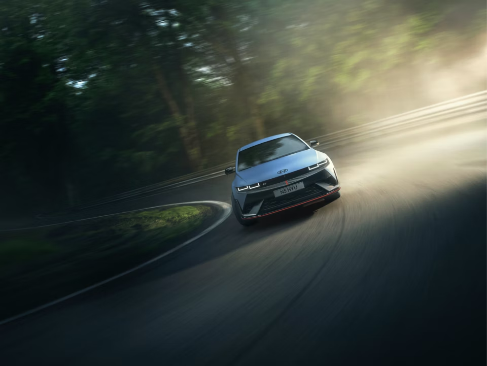 car on track