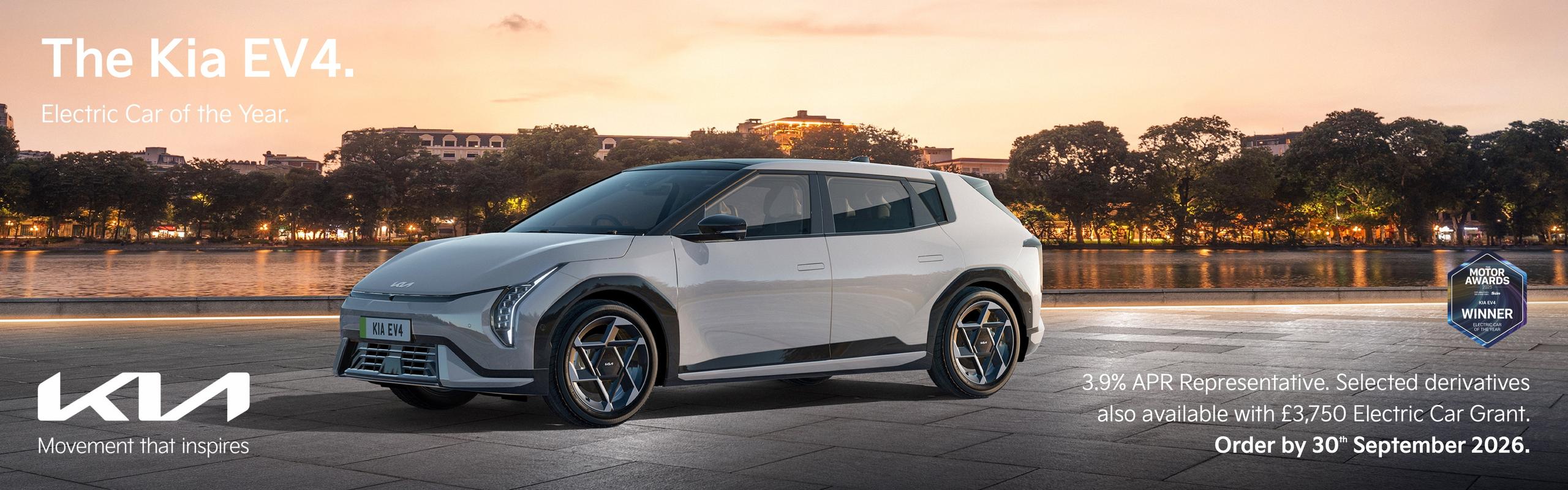 New Kia EV4 Grant | PCP Offer Finance Deal at Gravells Kia
