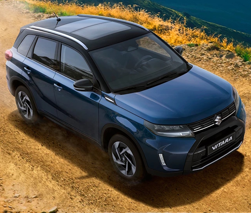 blue Suzuki Vitara