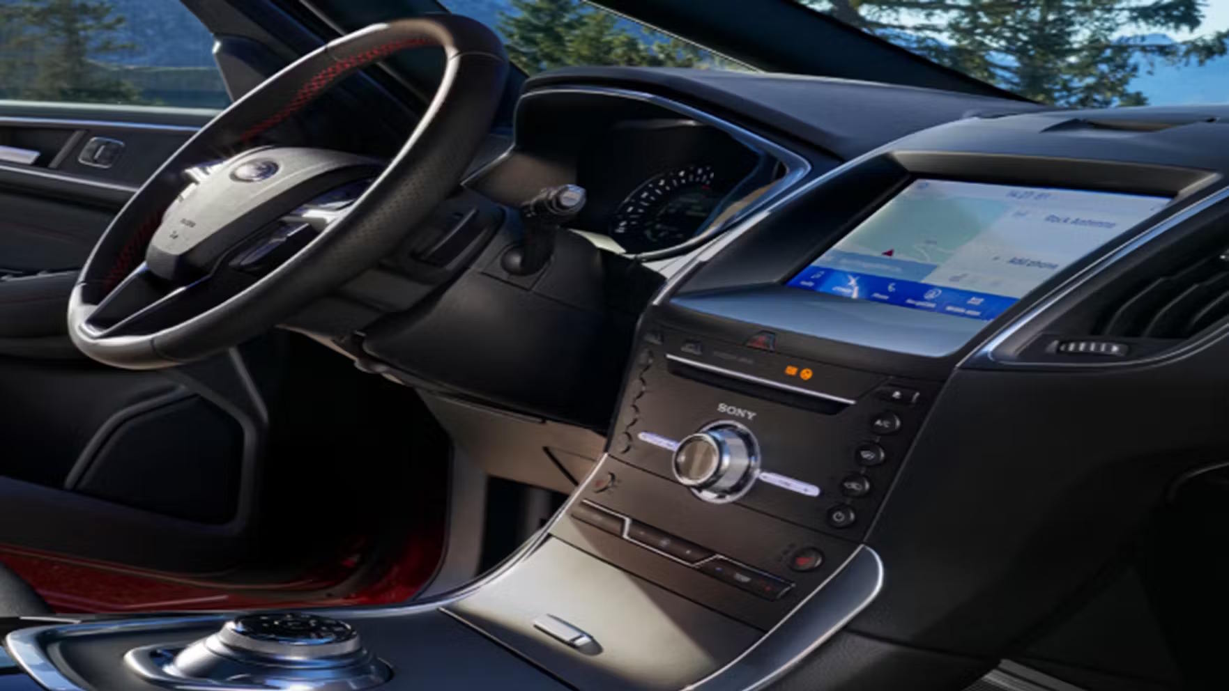 steering and infotainment of a ford s-max