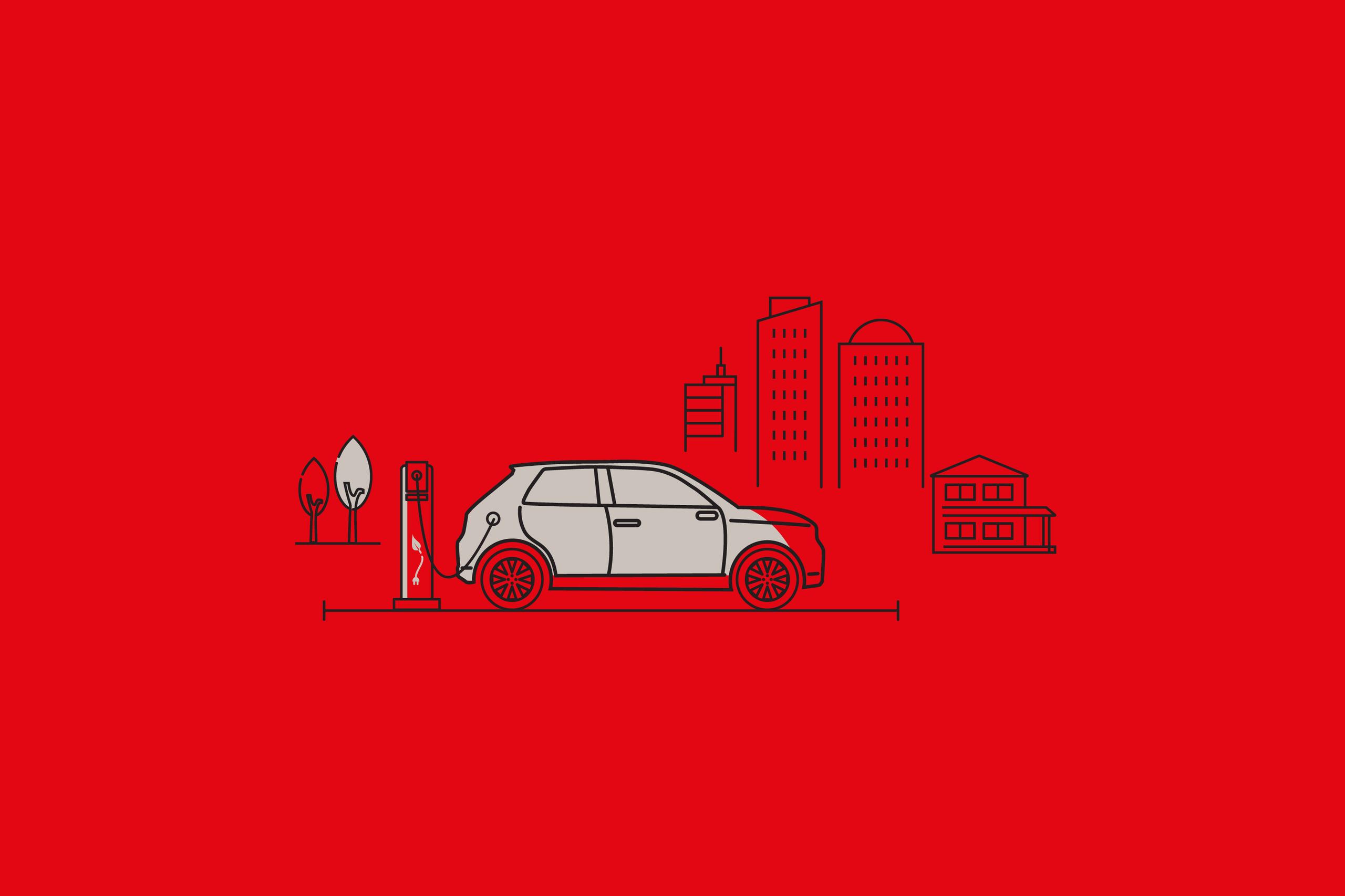Honda electric car drawing