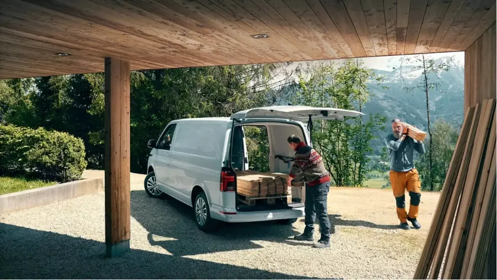 Person Loading Volkswagen Transporter