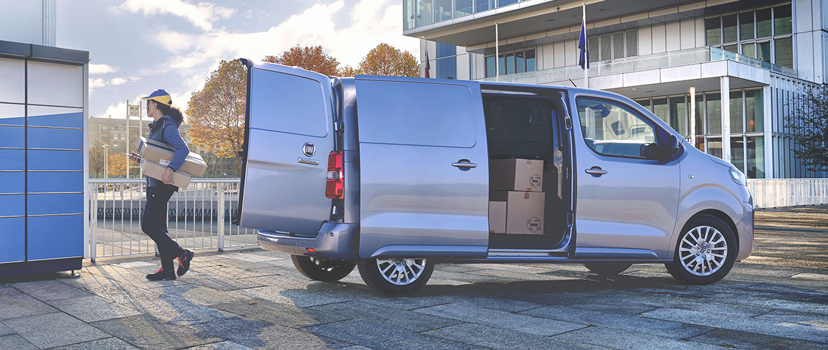 Grey FIAT Professional Scudo Side View