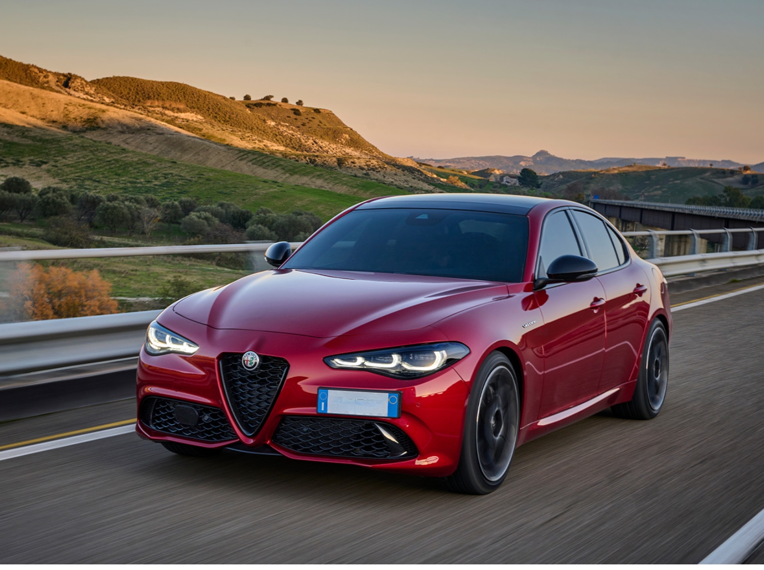 Giulia driving shot front view