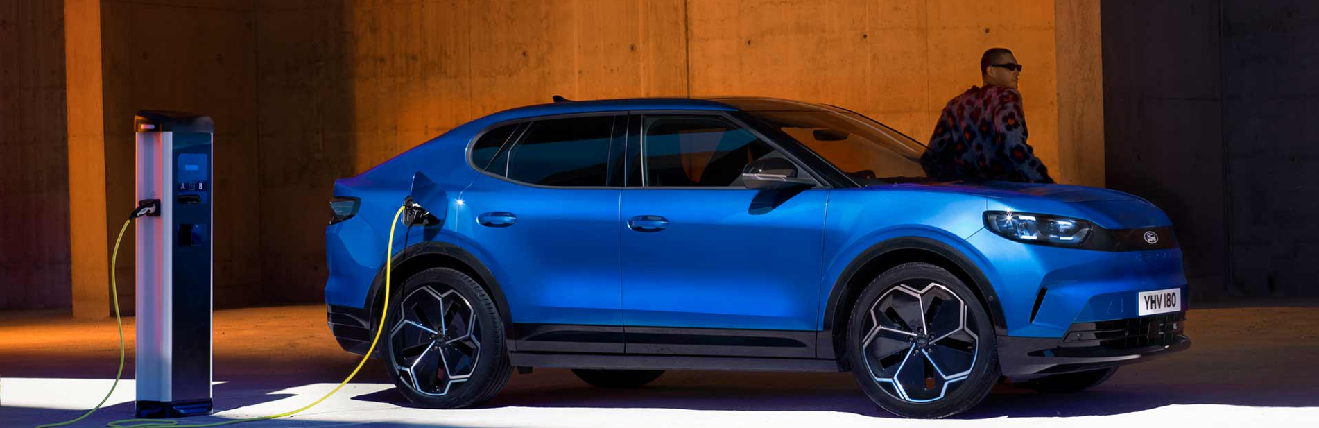 Blue vehicle