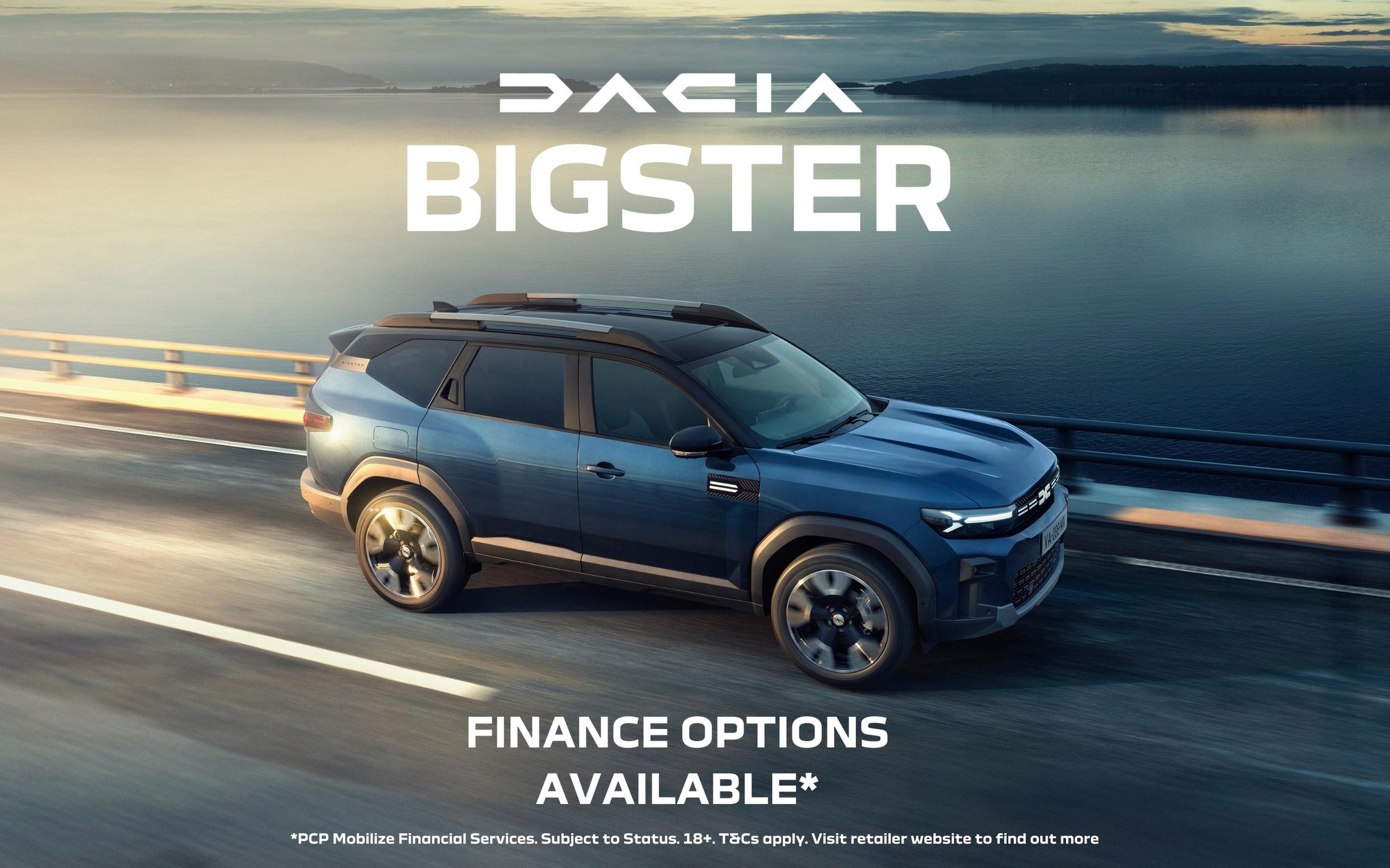 Order the Dacia Bigster on PCP or HP | Gravells Dacia South Wales