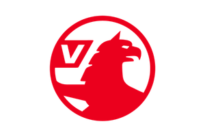 Vauxhall Logo in red.