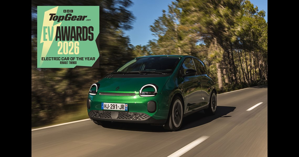 RENAULT TWINGO E-TECH ELECTRIC WINS ‘ELECTRIC CAR OF THE YEAR’ AT THE TOPGEAR.COM EV AWARDS 2026, MAKING IT BACK-TO-BACK WINS OF THE TOP AWARD FOR RENAULT