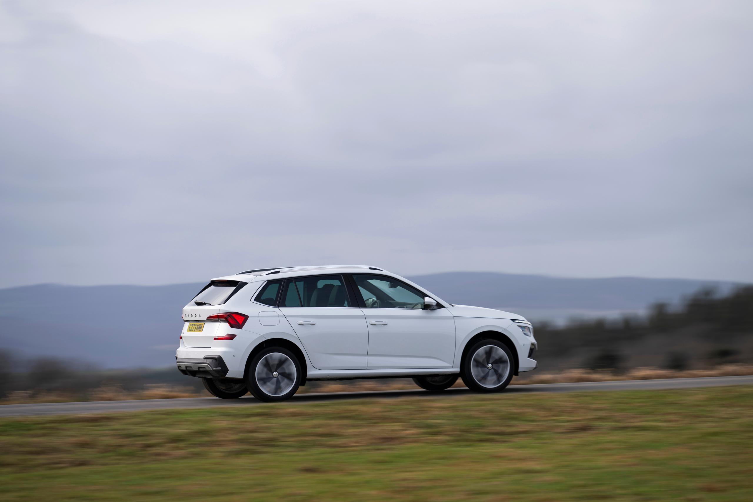 White SKODA Kamiq Side View