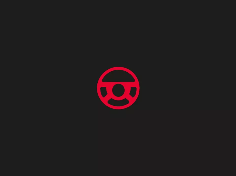 Red Steering Wheel Light